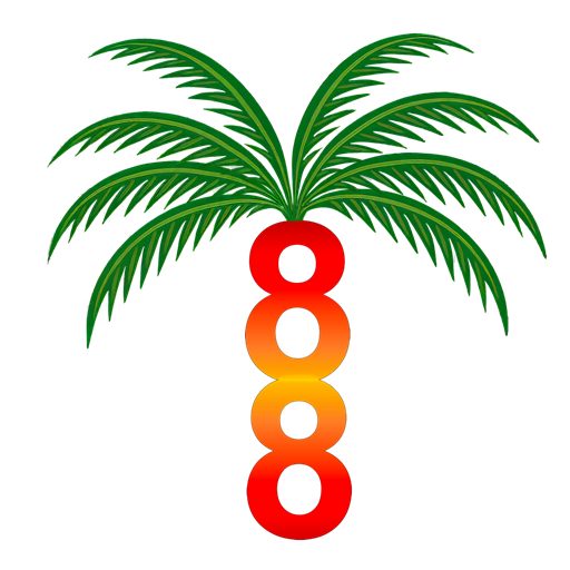 Tropibyte palm logo on a light background